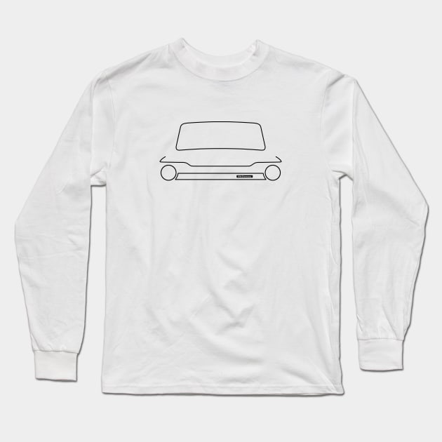 Hillman Super Imp outline (black) Long Sleeve T-Shirt by soitwouldseem